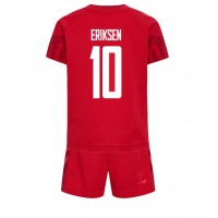 Otroški Nogometni dresi Danska Christian Eriksen #10 Domači SP 2022 Kratek Rokav (+ Kratke hlače)